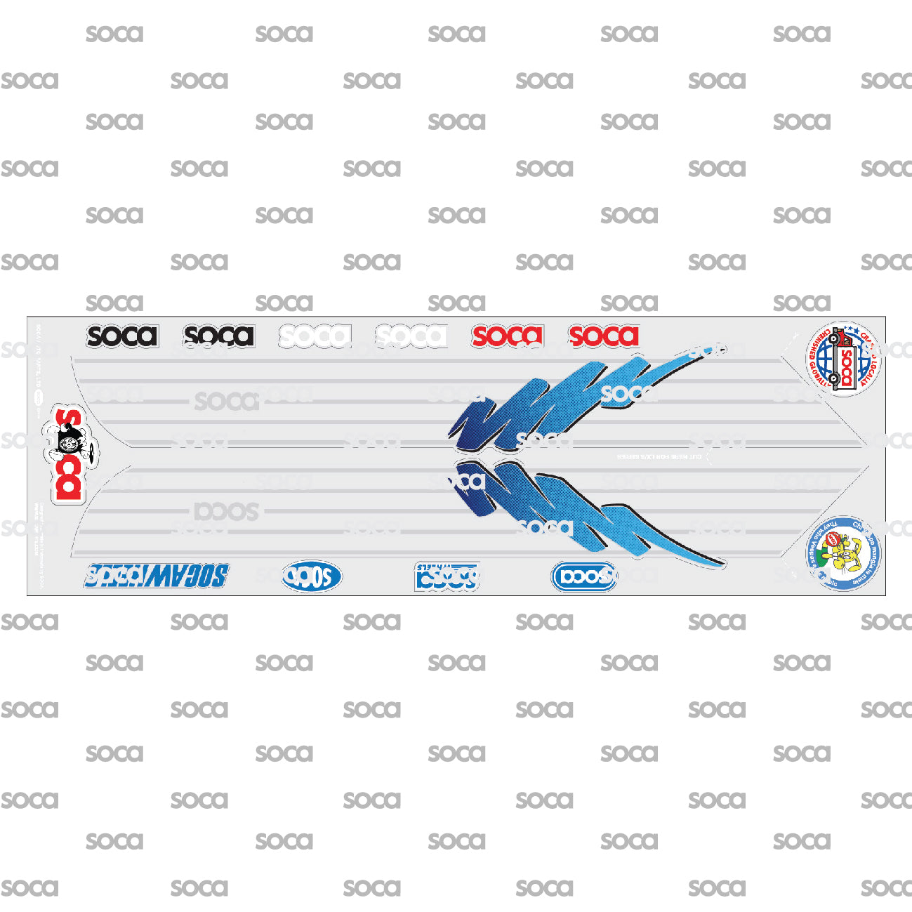 Decal D-BS Bue