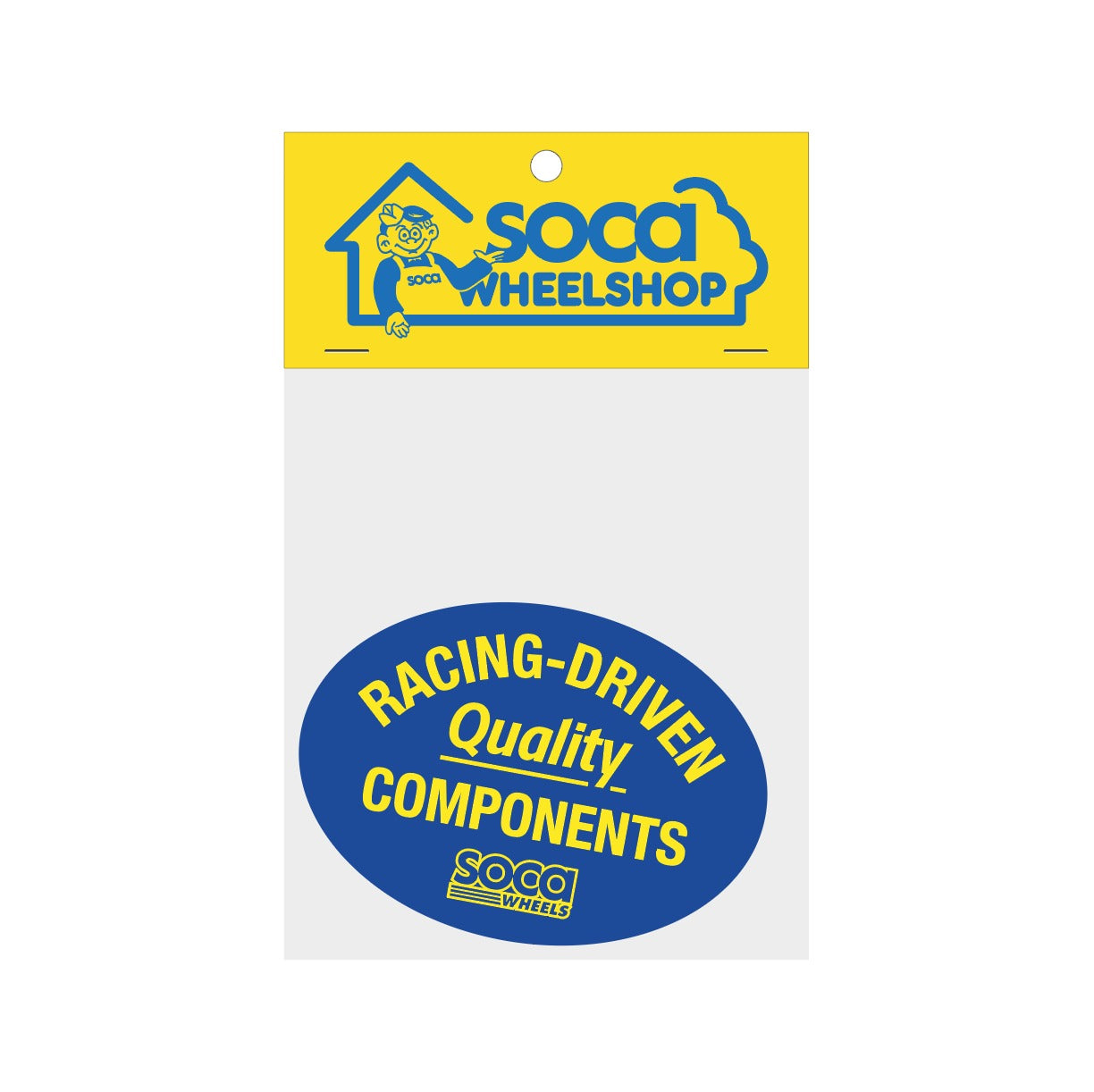 SOCA Racing Driven Blue Sticker