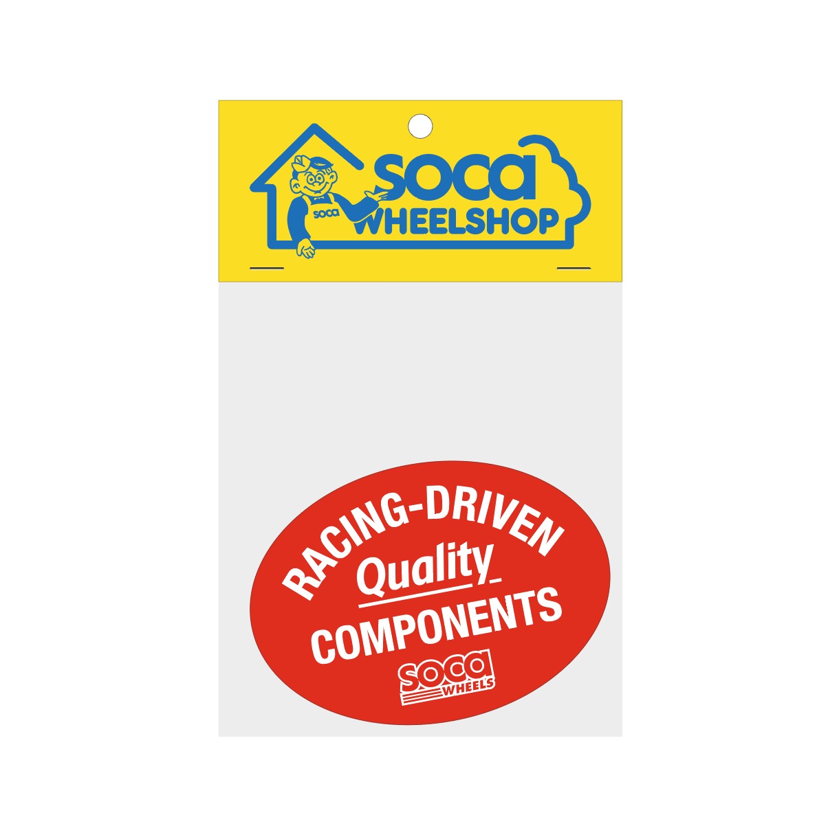 SOCA Racing Driven Red Sticker