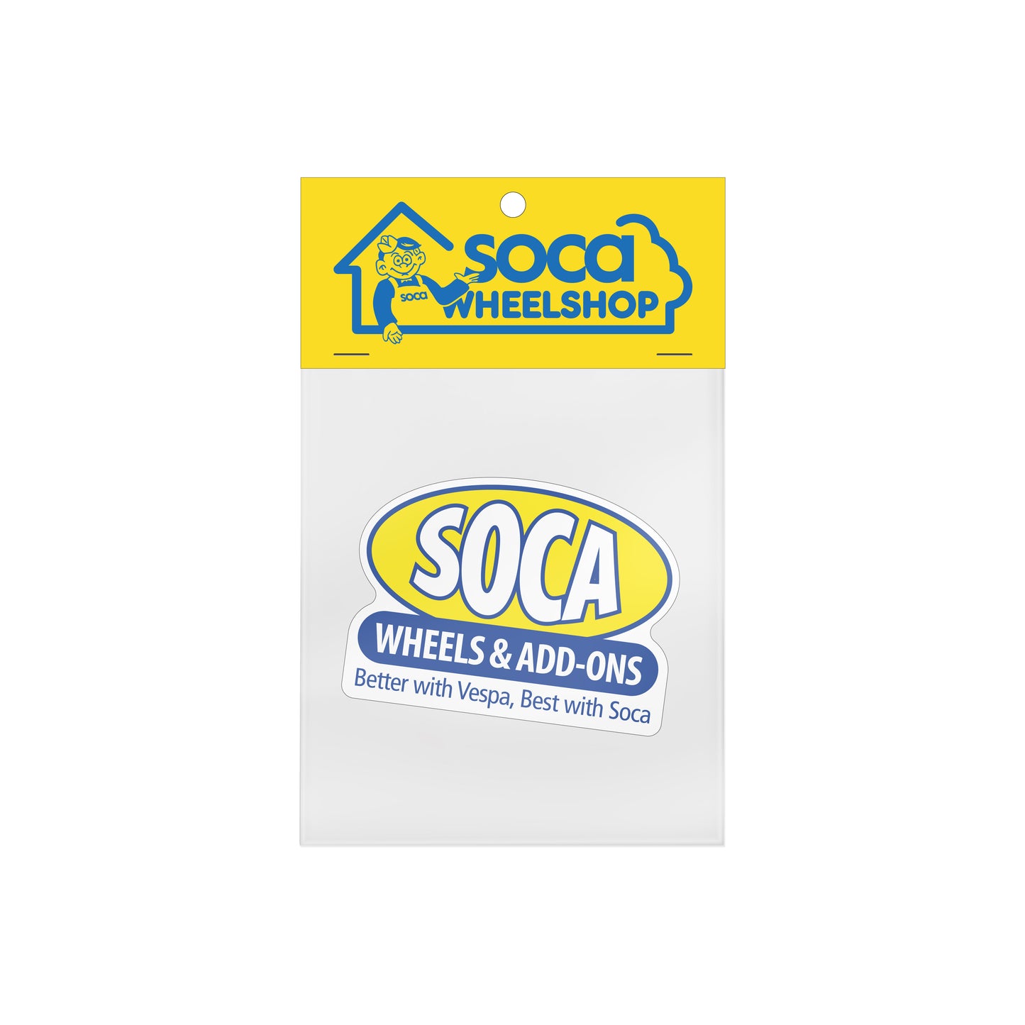 SOCA Oval Label Sticker