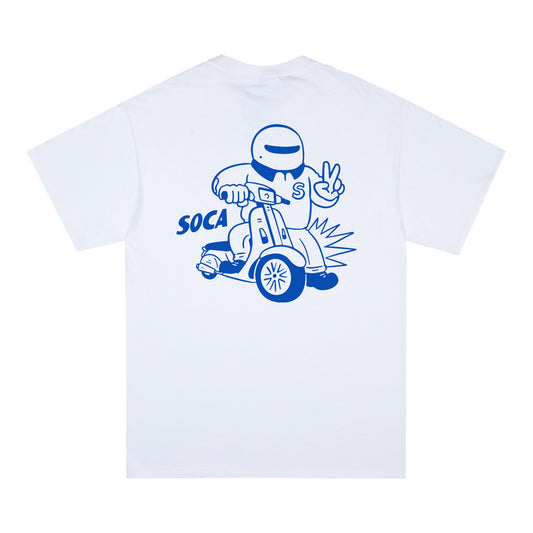 SOCA Vespa Tee White